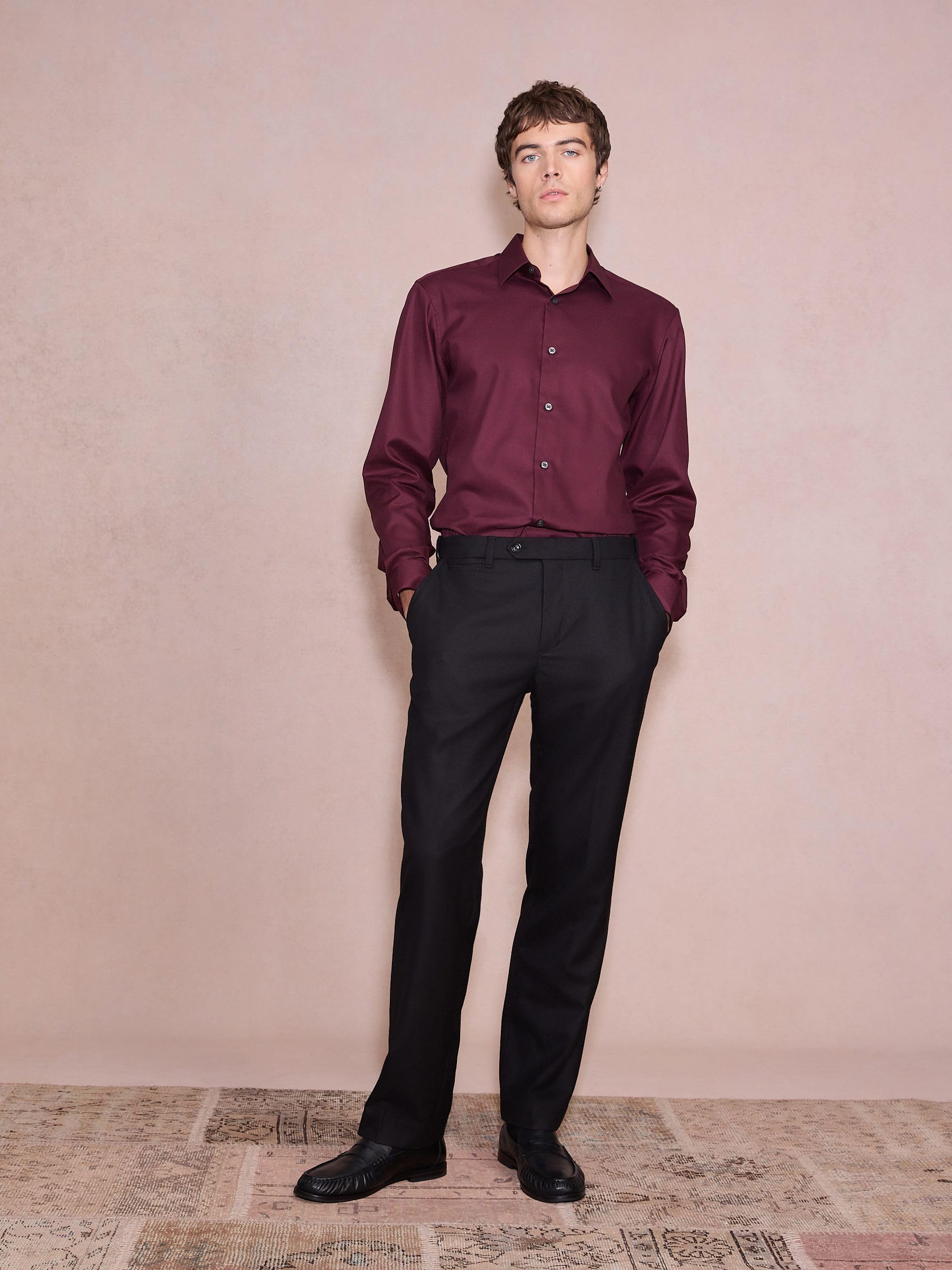 Next Camicia Elegante Uomo Slim Misto Cotone