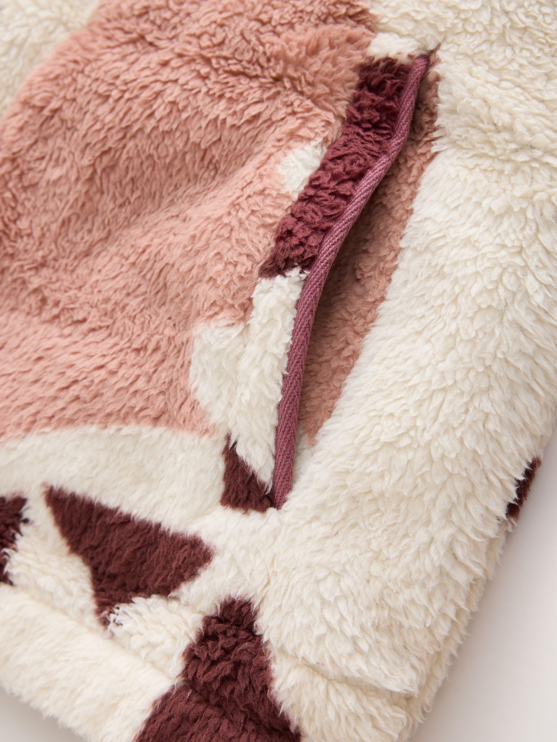 Next pile donna mezza zip sherpa morbido uso quotidiano