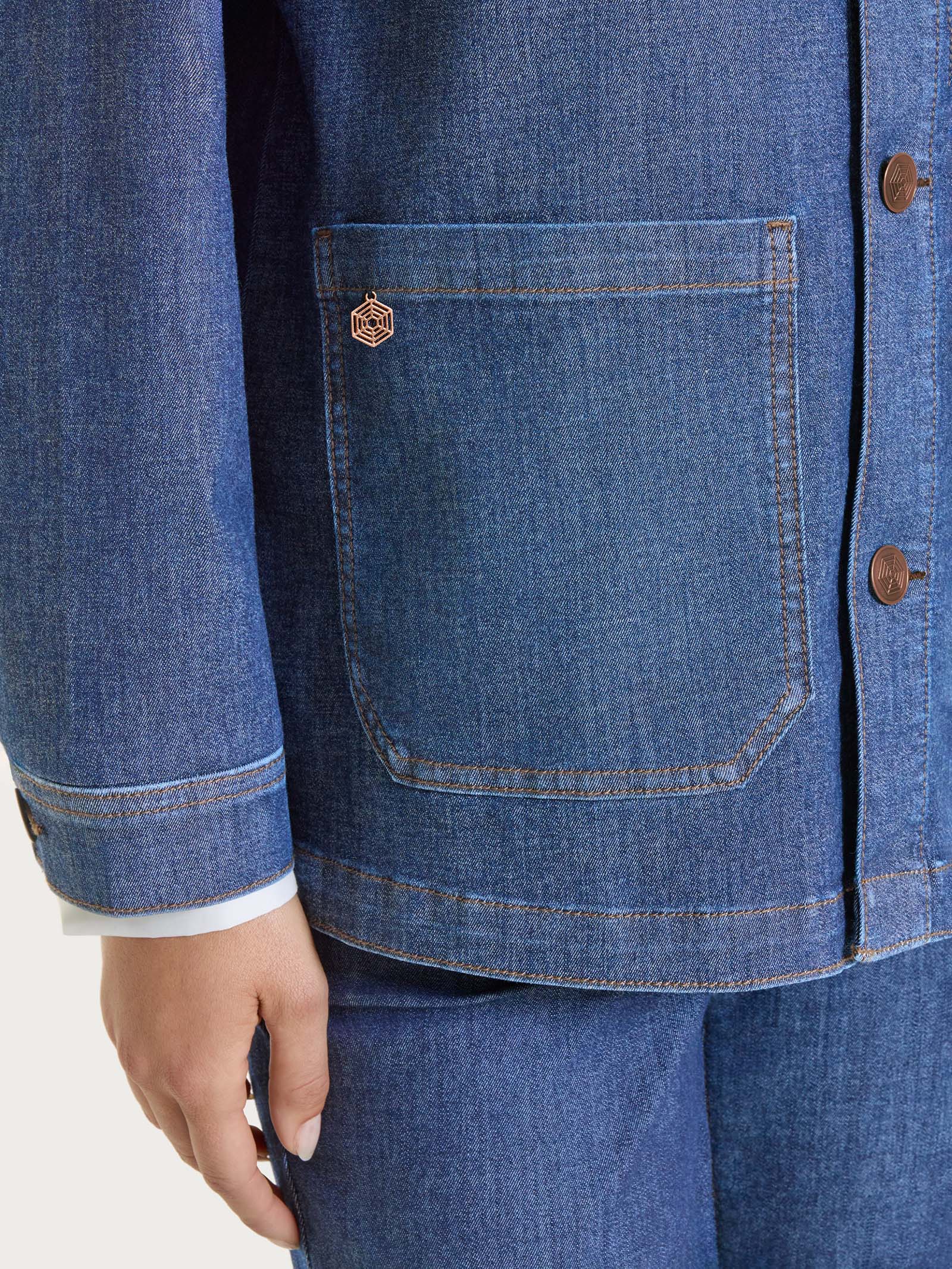 Ragno Light Denim Giubbotto Jeans Donna elasticizzato