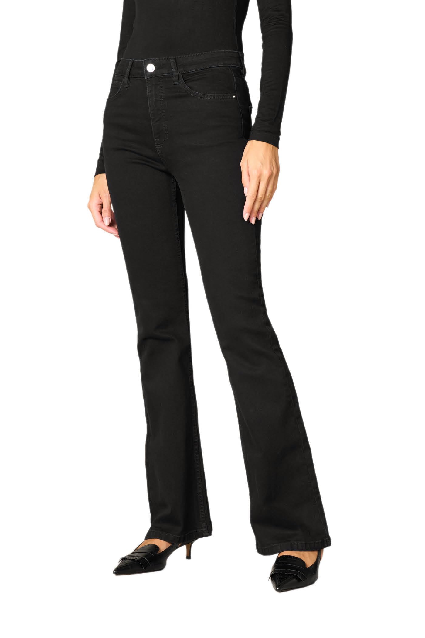 Goldenpoint Jeans Flare Long Donna Vita Media