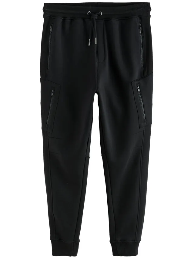 Next pantaloni cargo jogging uomo pesanti spazzolati taglia S