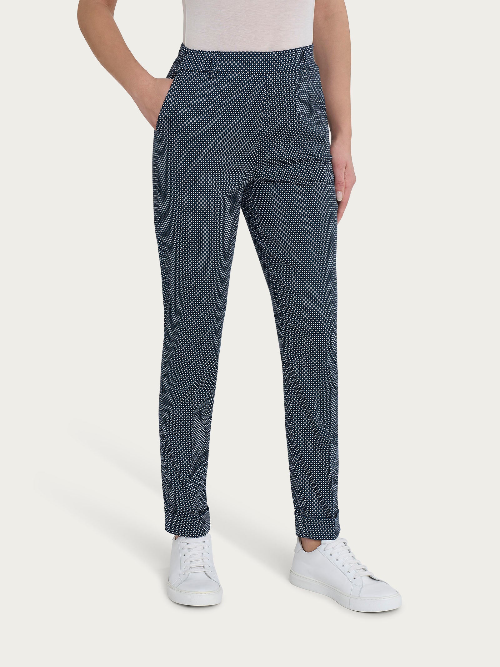 Ragno Satin Power pantalone chino slim Fant.Dawn Blue