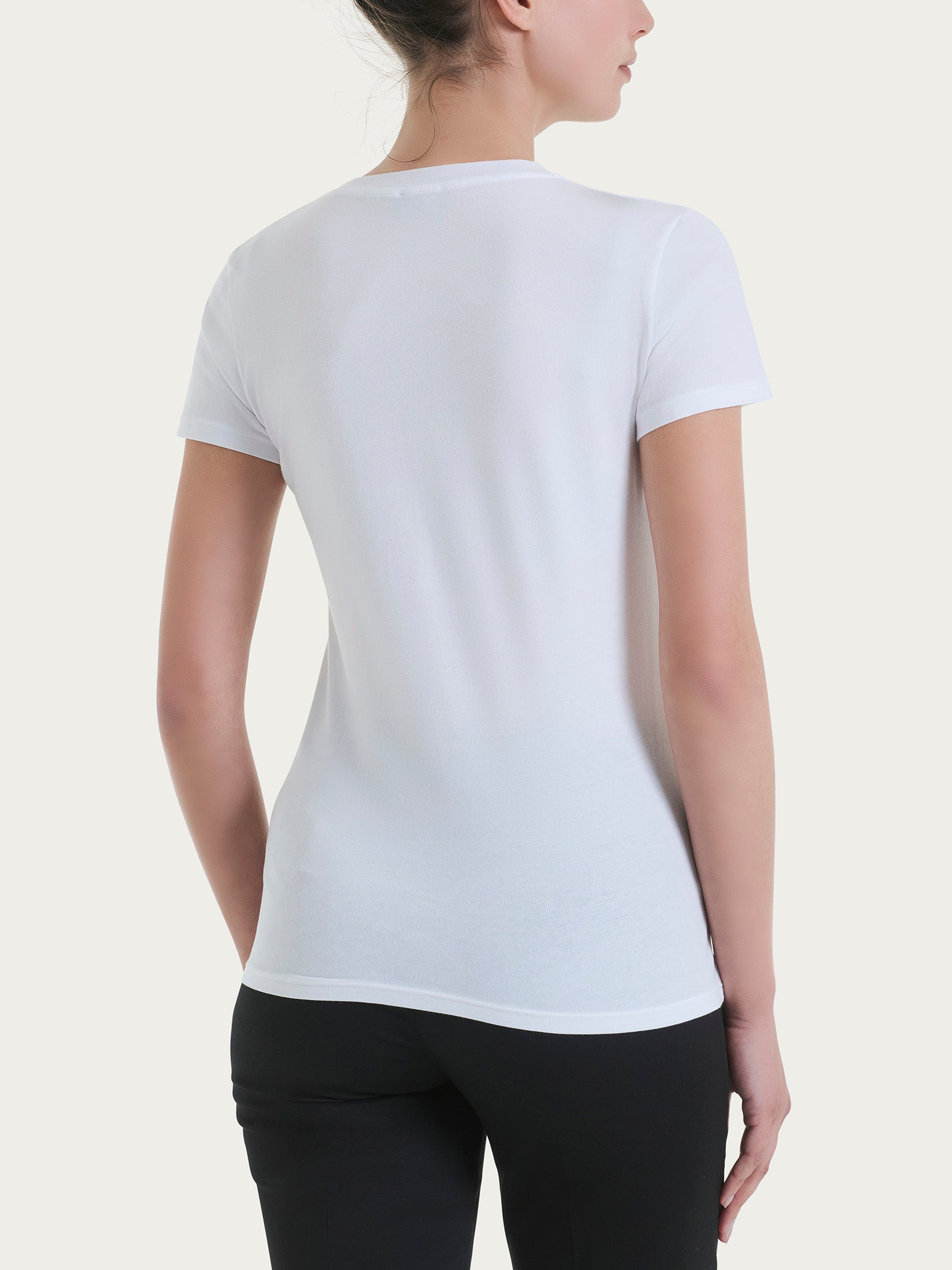 Ragno Ultralight Maglietta Girocollo Bianco cotone elasticizzato