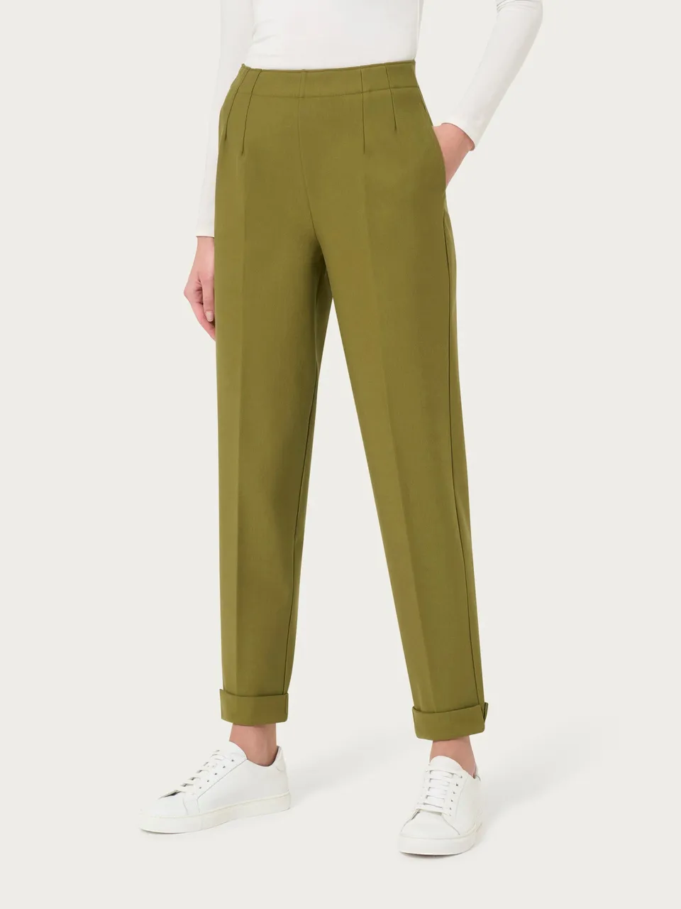 Ragno Compact Pantalone Carrot Sphagnum Tasche Tapered
