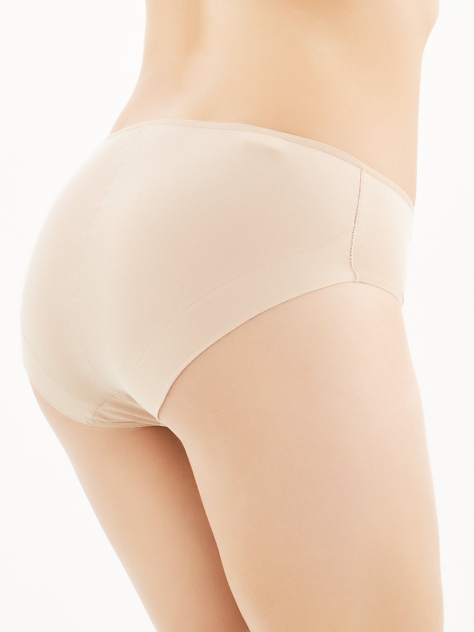 Ragno Invisible slip alto microfibra cotone Nudo bipack 2 pezzi