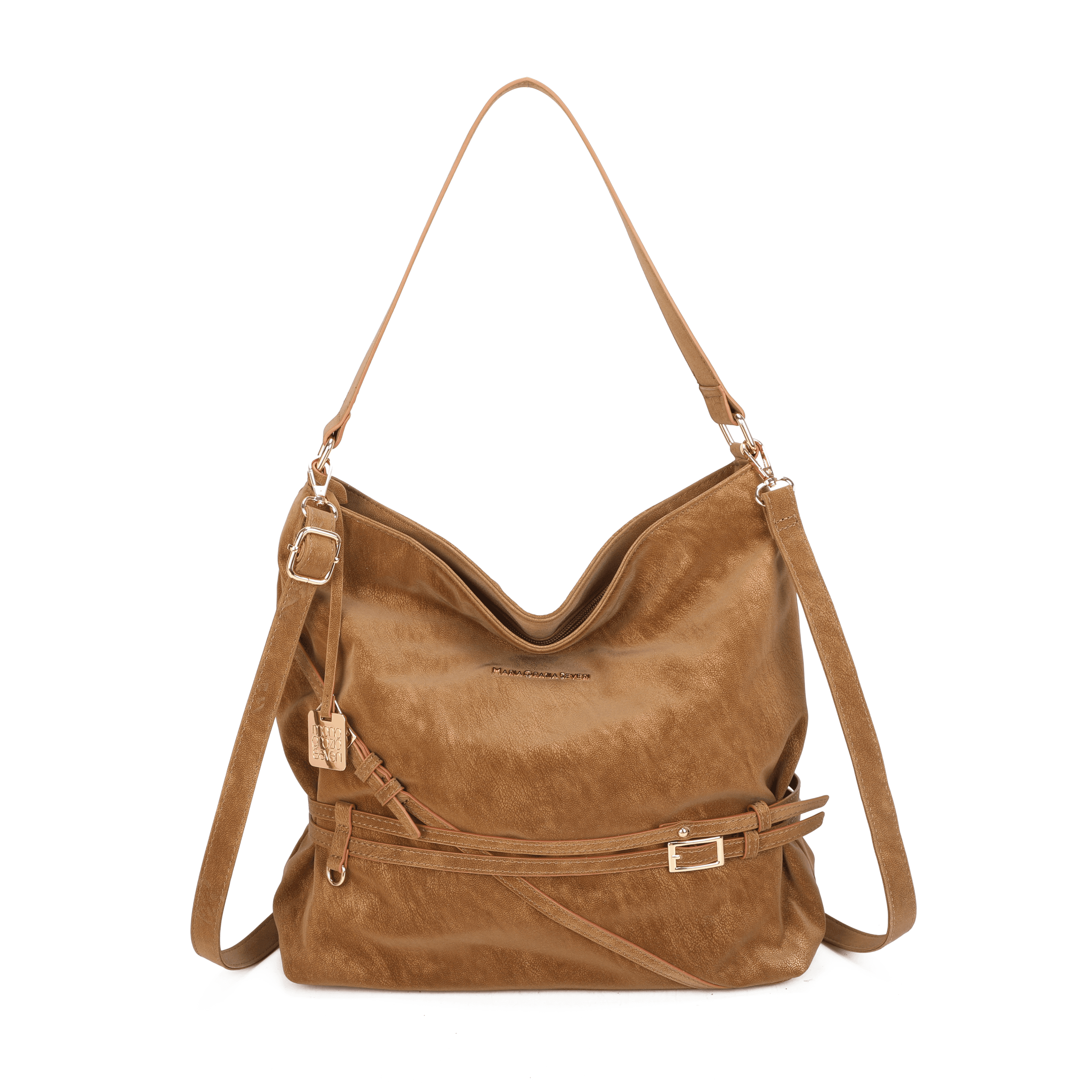 Maria Grazia Severi Hobo borsa a spalla scamosciata capiente