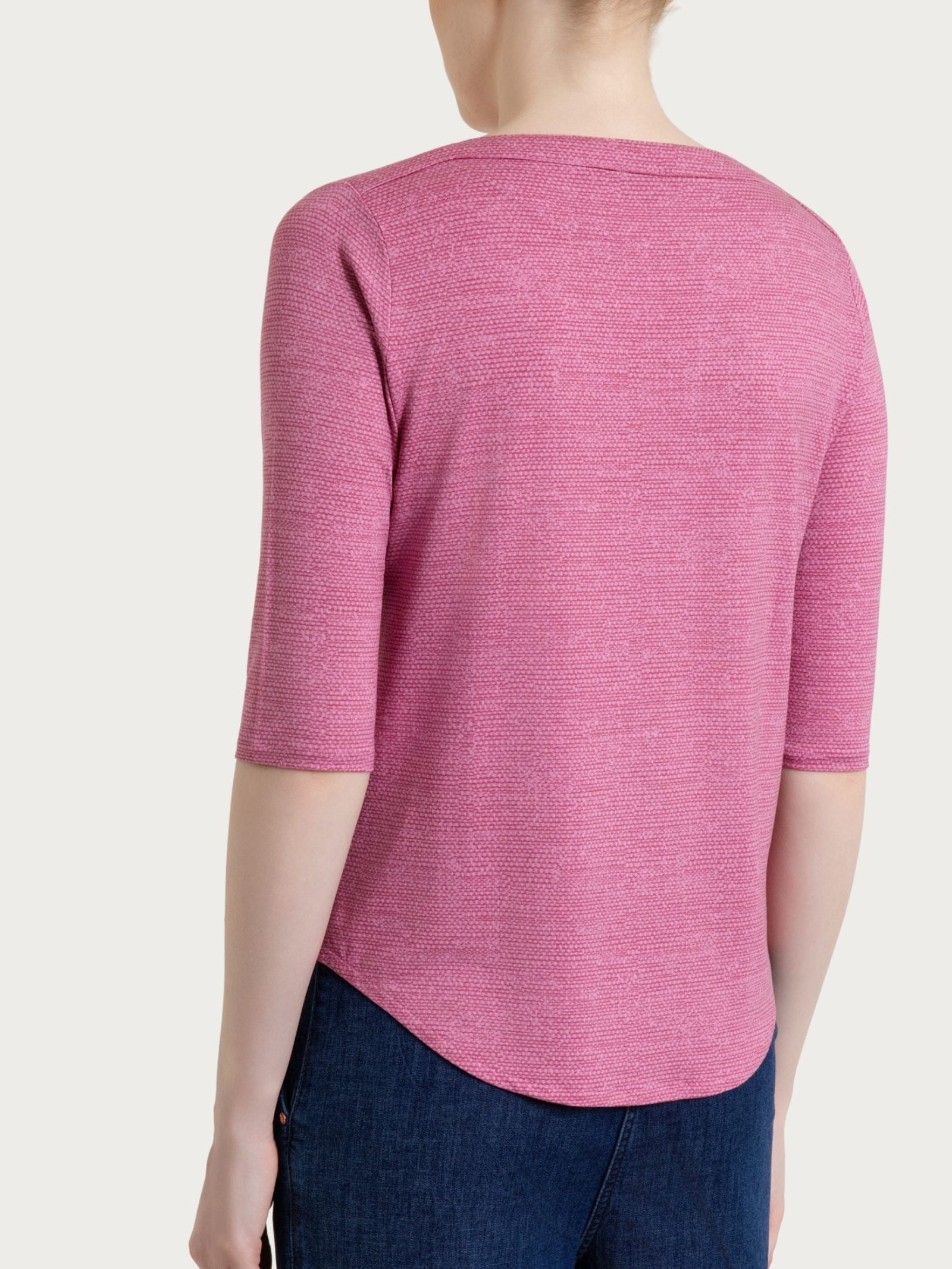 Ragno Barchetta maglietta viscosa crêpe rosa cashmere rose
