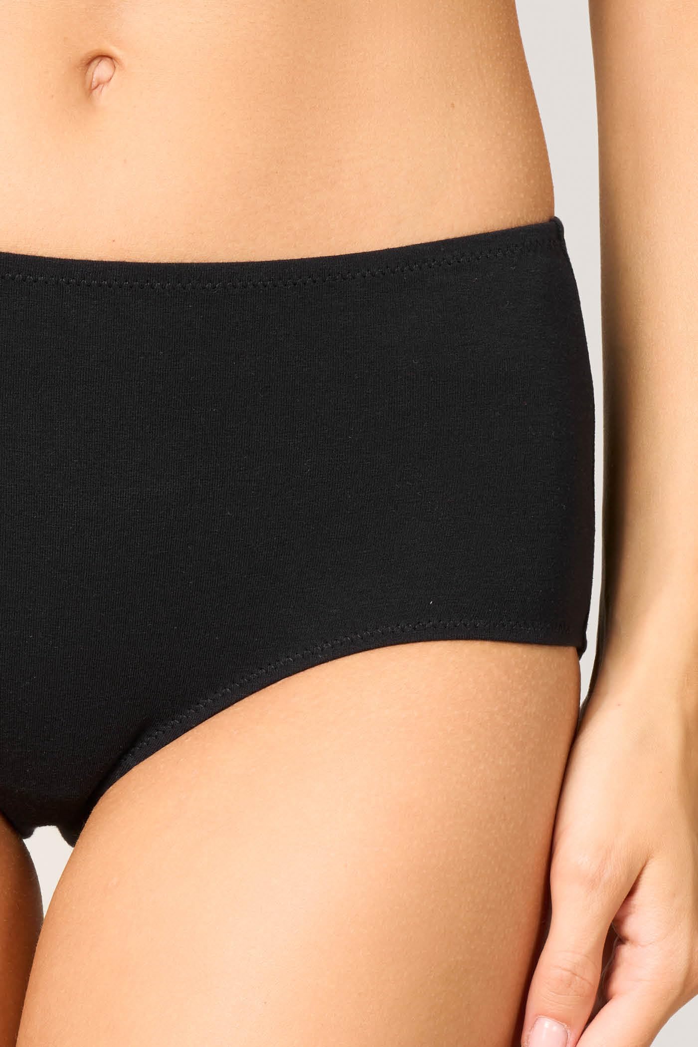Goldenpoint culotte fianco alto donna cotone tinta unita