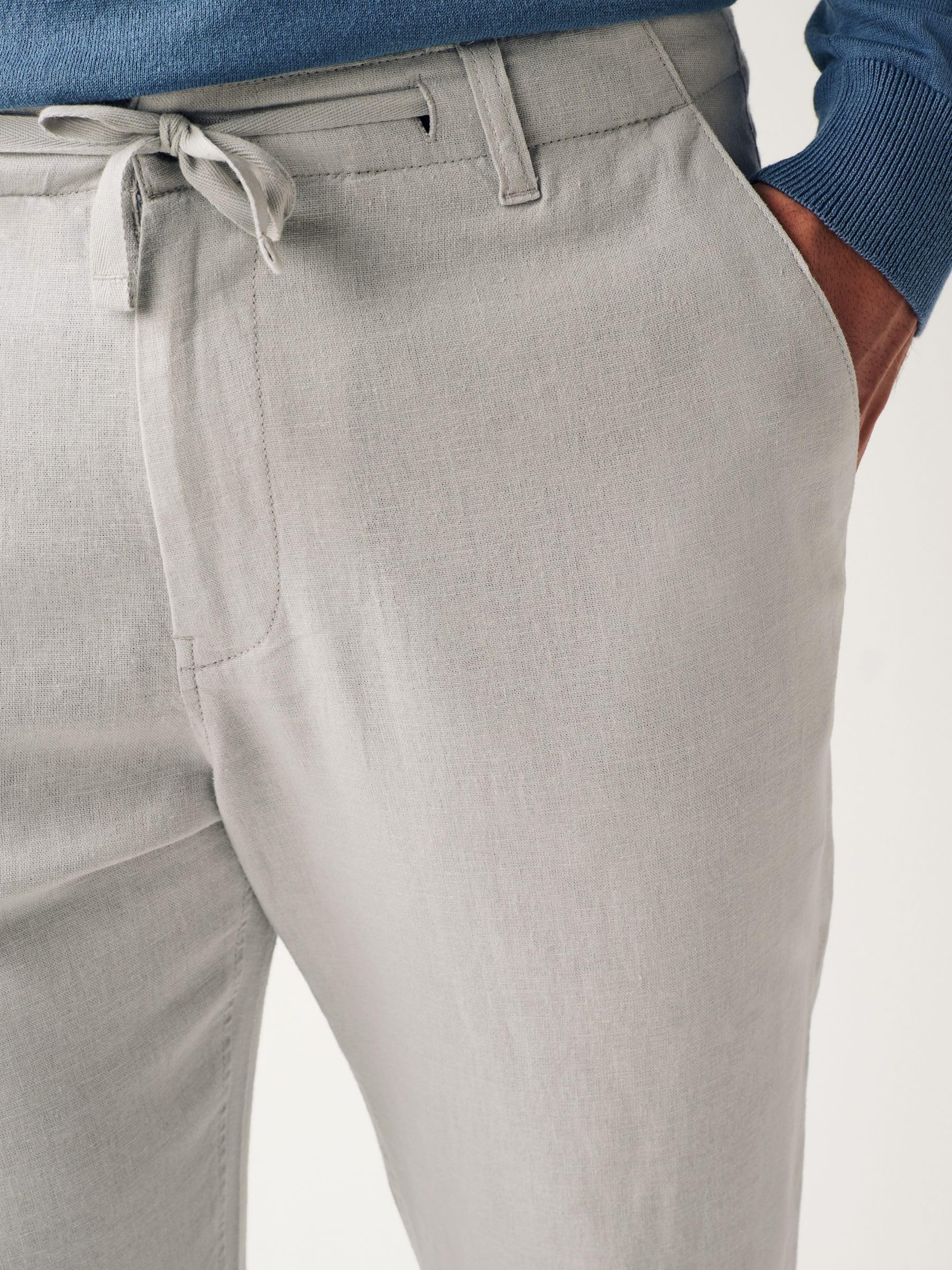 Next Pantaloni Lino Uomo Coulisse Misto Lino