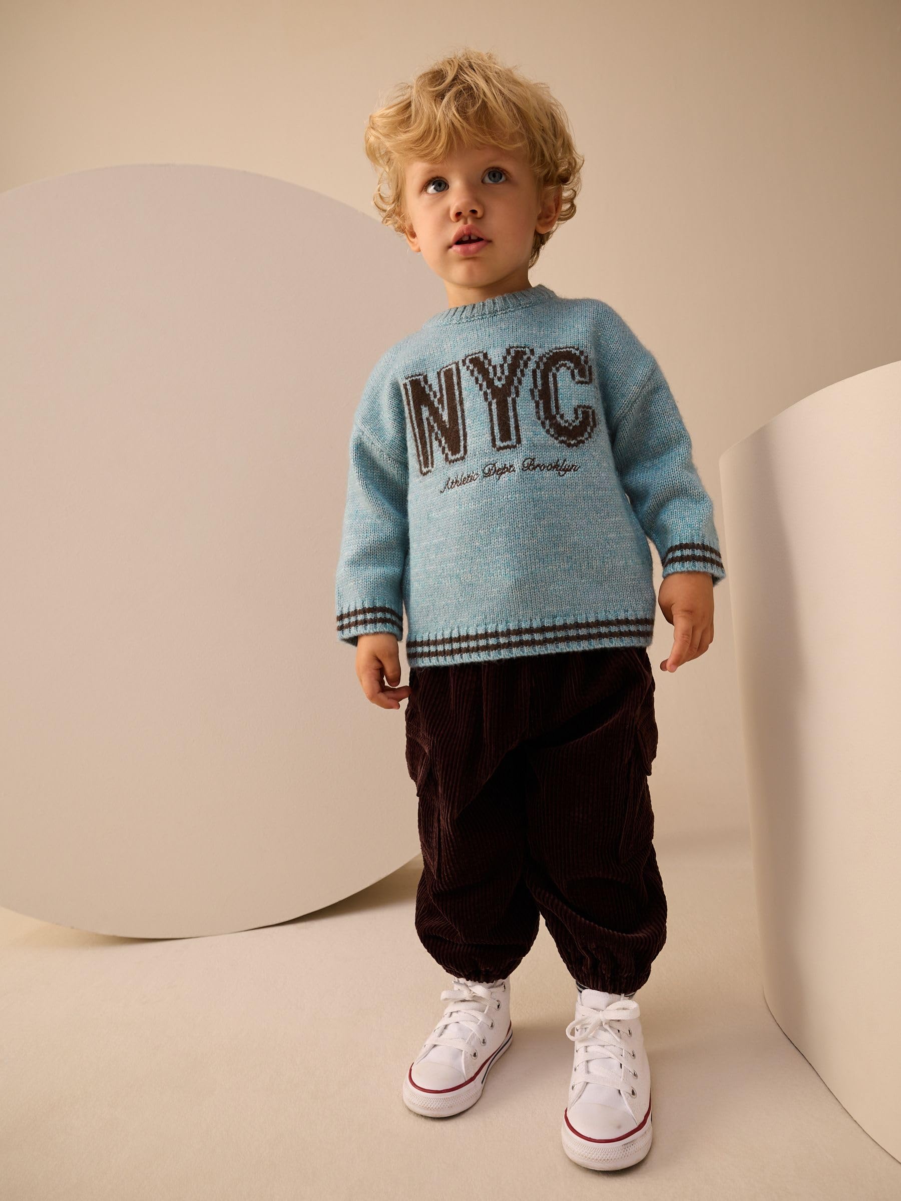 Next Maglia Bambino Blue Nyc Lavorata Cotone