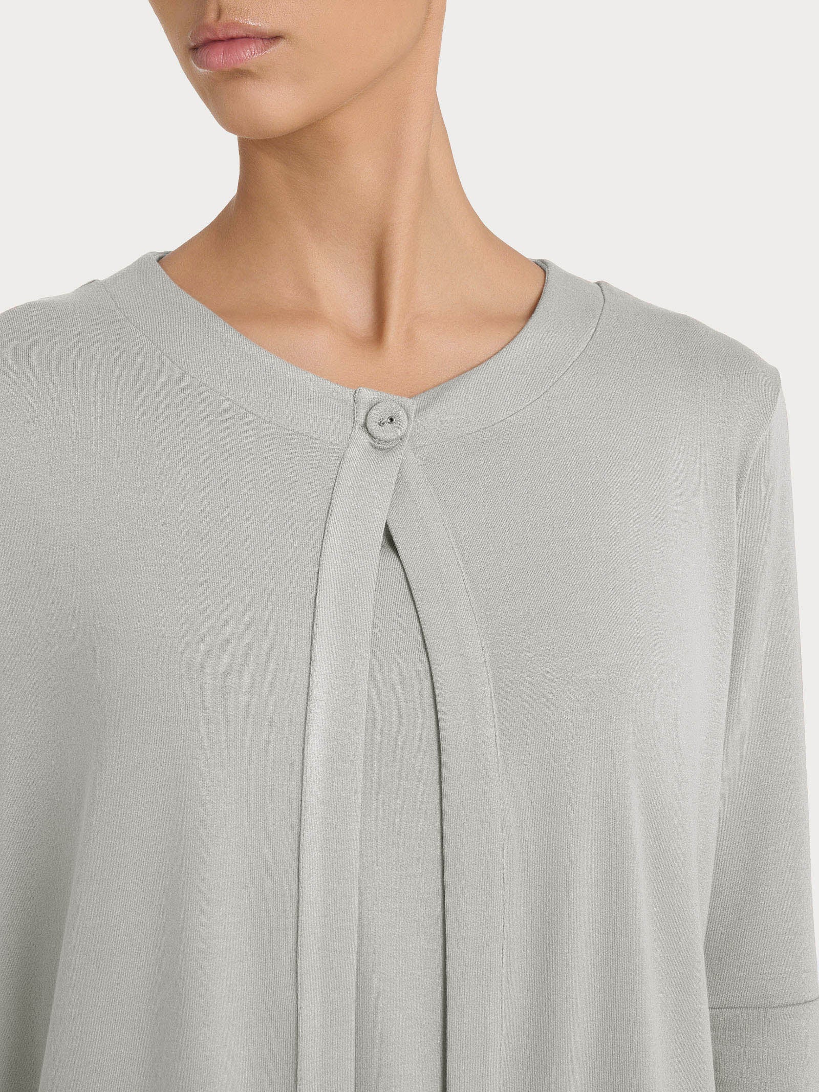 Ragno Viscosa Summer cardigan corto Dawn Blue un bottone