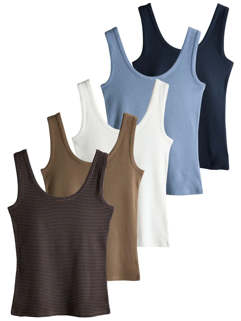 Geo Next The Set canotta donna coste 5 pezzi girocollo
