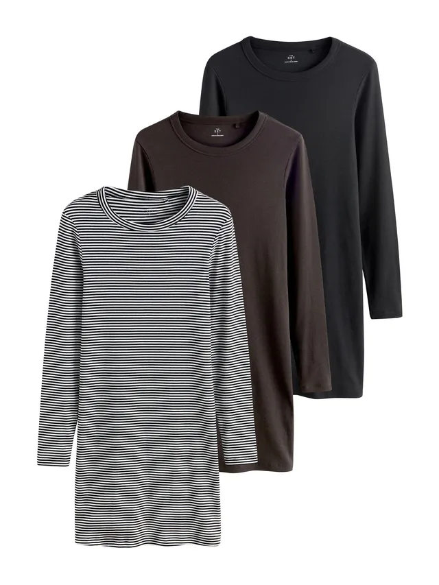 Geo Next The Set 3 Abiti Corti Donna Maniche Lunghe