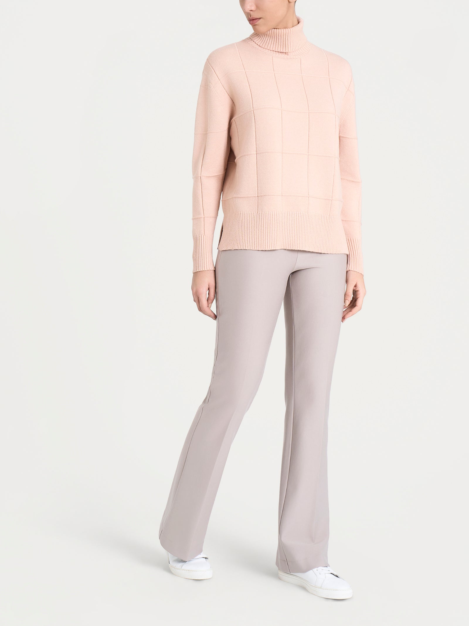 Ragno Super Soft Dolcevita Check Donna Cameo Rose