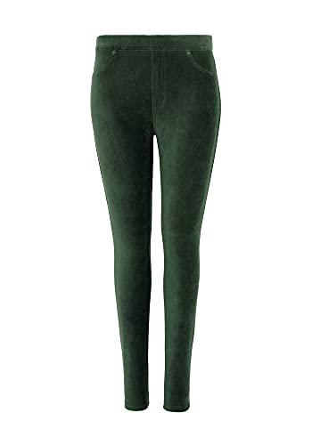 Goldenpoint Skinny leggings donna velluto verde taglia S