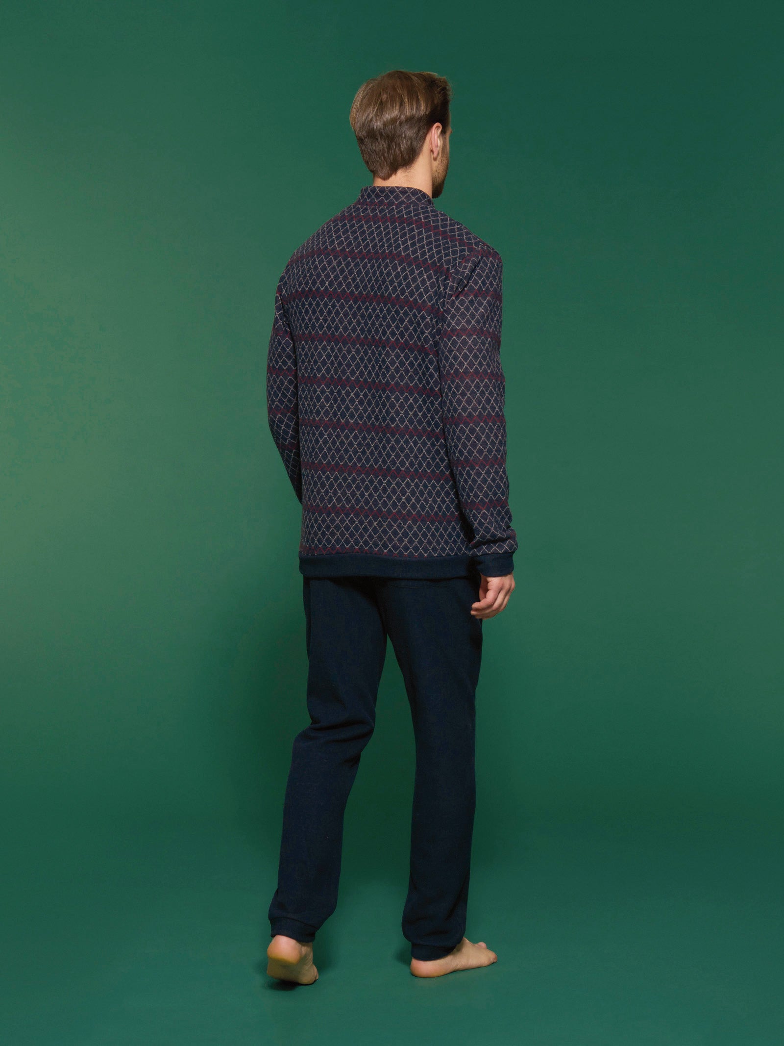 Ragno Sport Pigiama Collo Vulcano Cotton Eco Pile Outer Space caldo