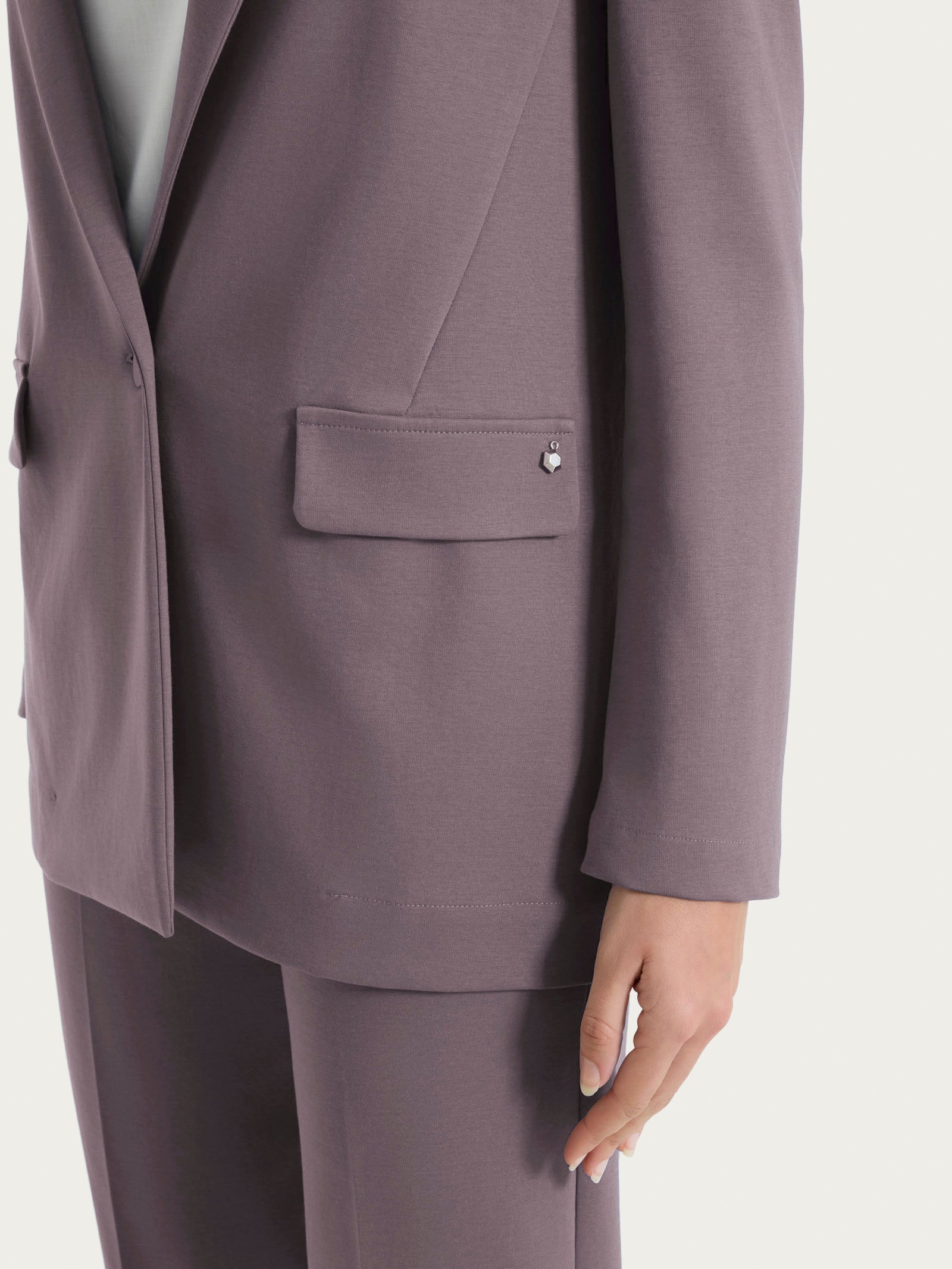 Ragno Compact Light Blazer Monopetto giacca Plum Truffle