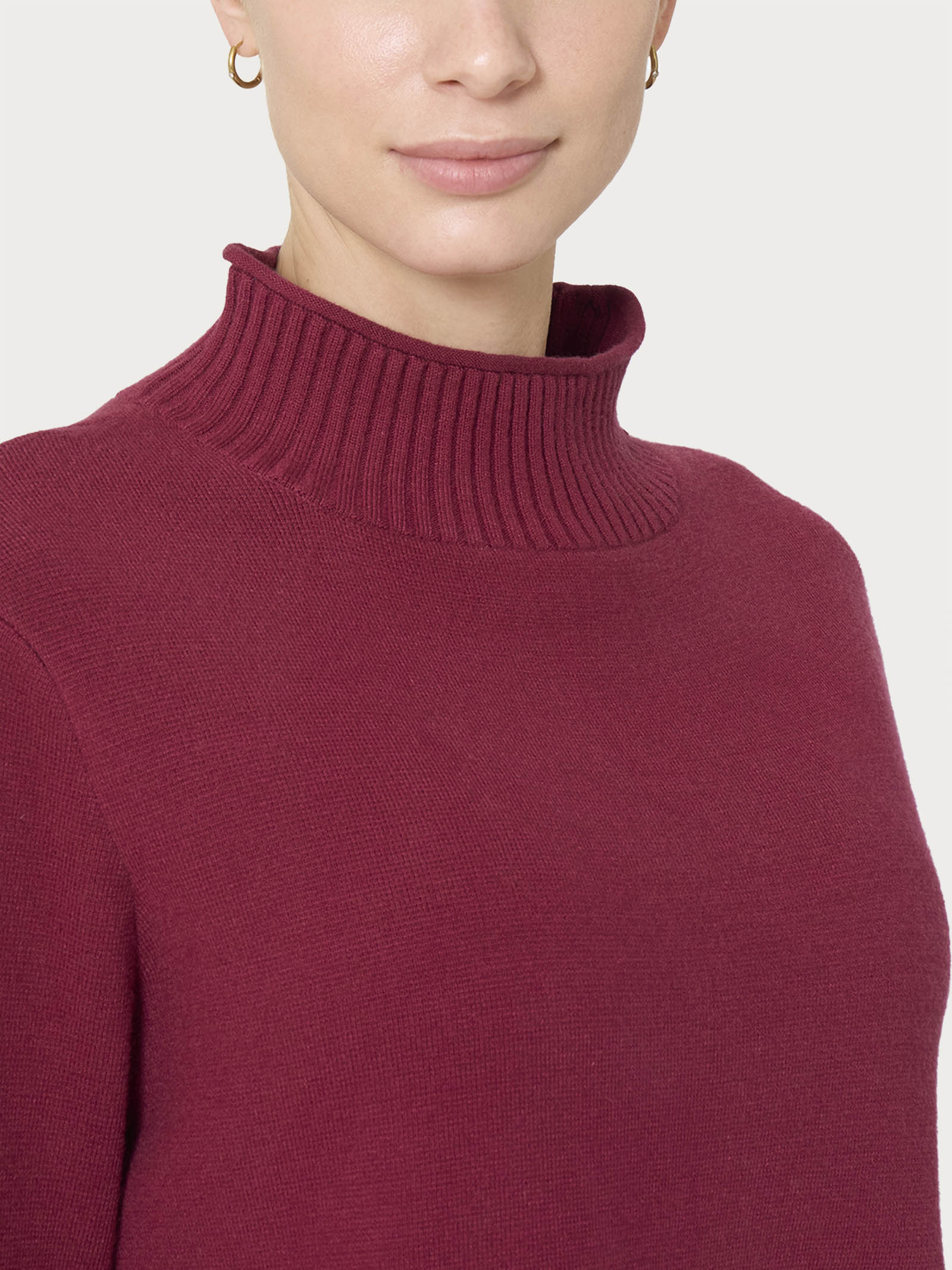 Ragno Super Soft lupetto viscosa boxy Tibetan Red