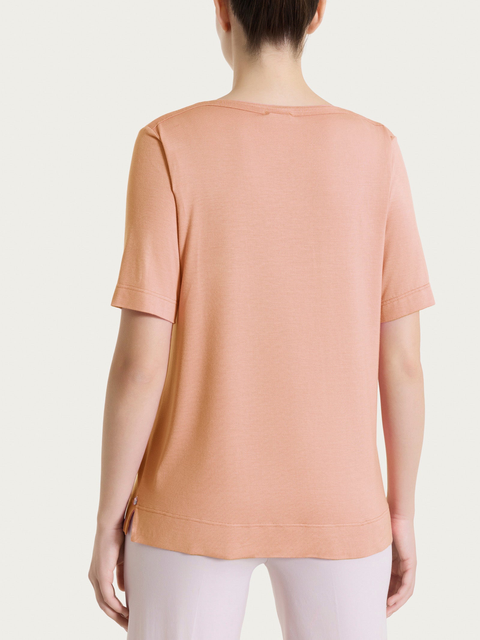 Ragno Viscosa Summer Maglietta Scollo V Cork
