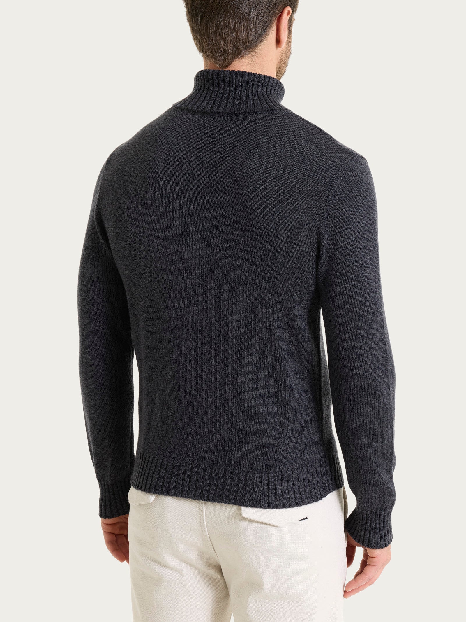 Ragno Merino Soft dolcevita uomo Oscuro Mel.