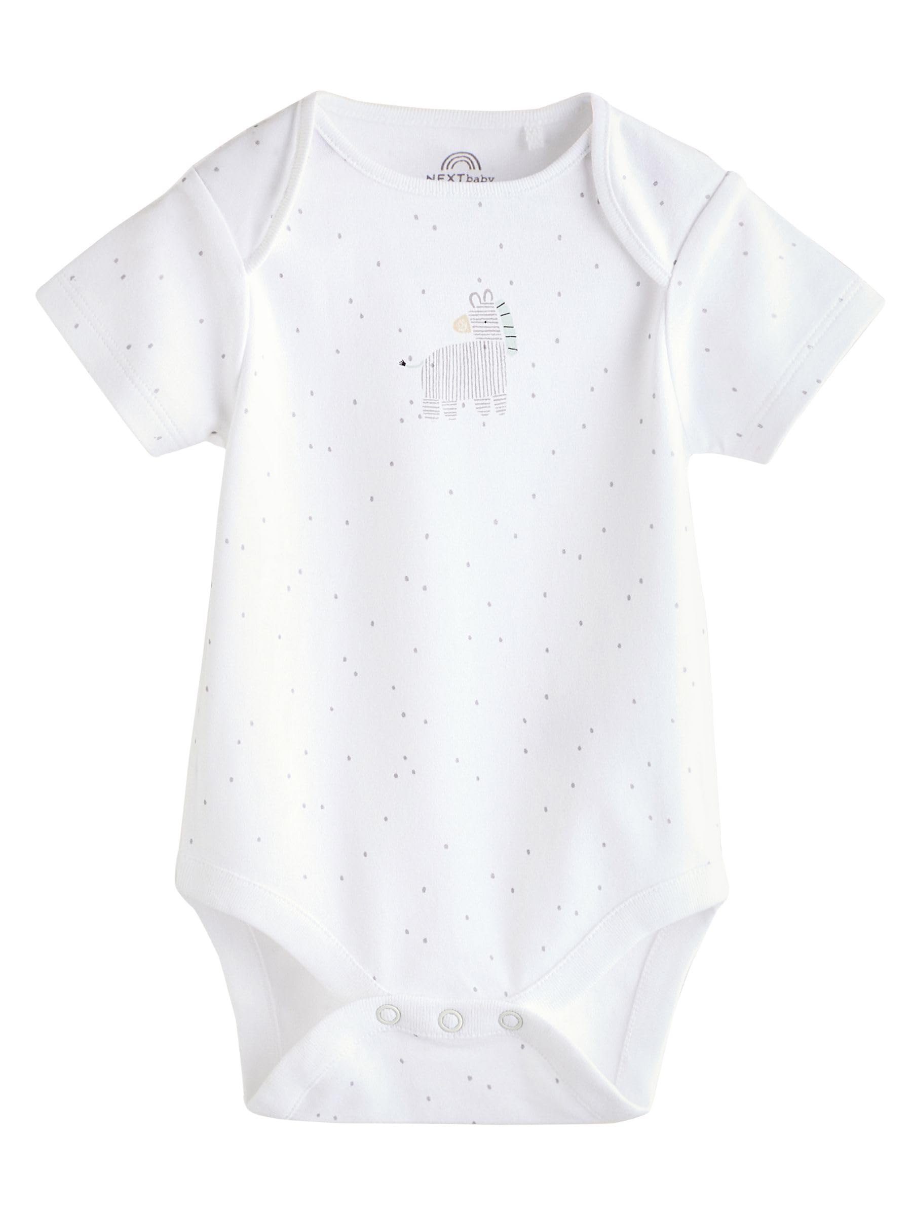 Next Body Neonato Maniche Corte Cotone Confezione da 5 Animali