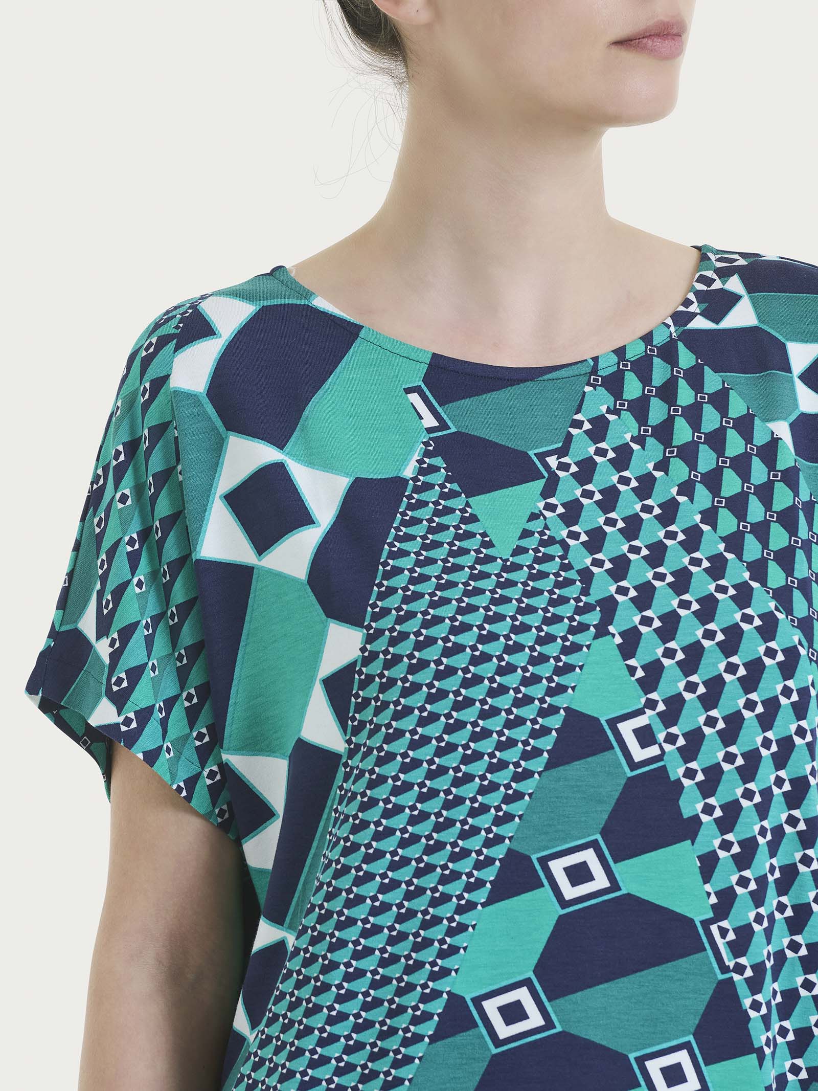 Ragno Viscosa Summer maxi t-shirt fant. bayou manica kimono