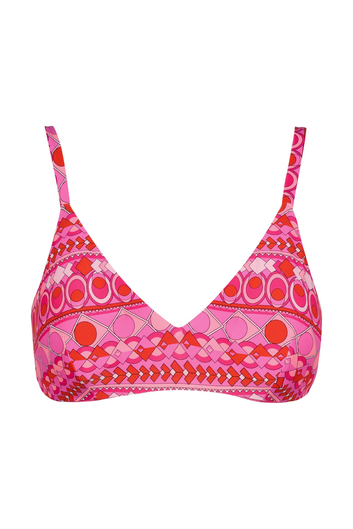 Goldenpoint Groovy Top Bikini con Ferretto Fantasia Geometrica