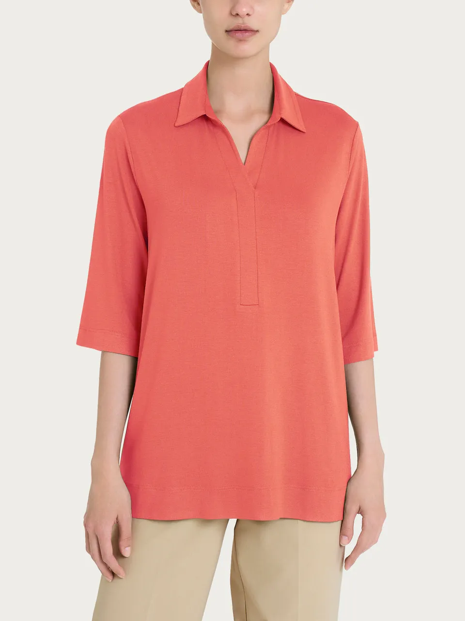 Ragno Viscosa Summer maglietta maniche 3/4 collo Dubarry viscosa
