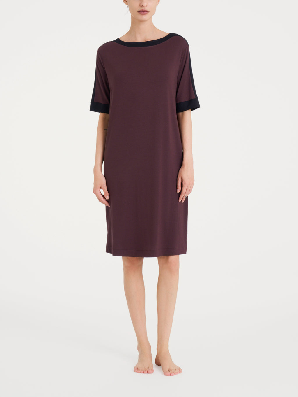 Ragno Viscosa Summer Vestito girocollo chicory coffee 3/4