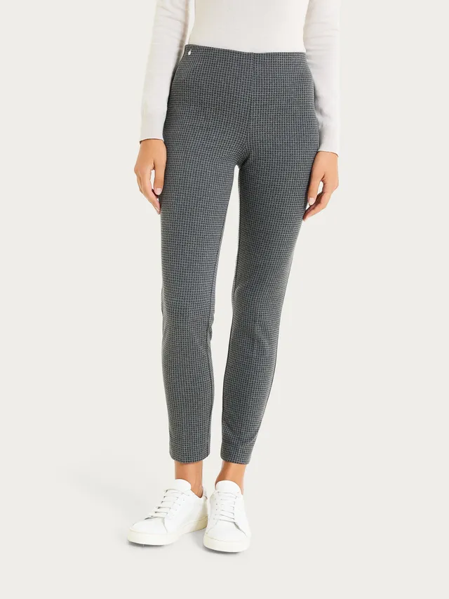 Ragno Compact pantalone sigaretta ardesia micro check skinny