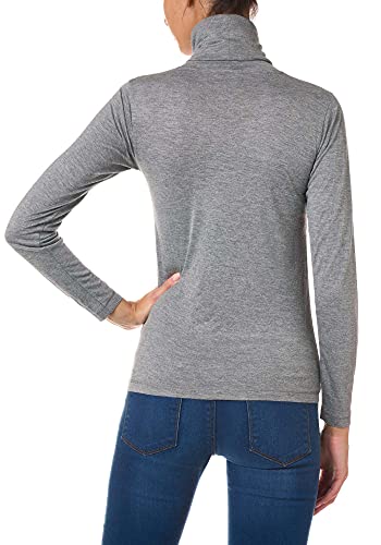 Goldenpoint Dolcevita Maglia Donna in Viscosa Leggera