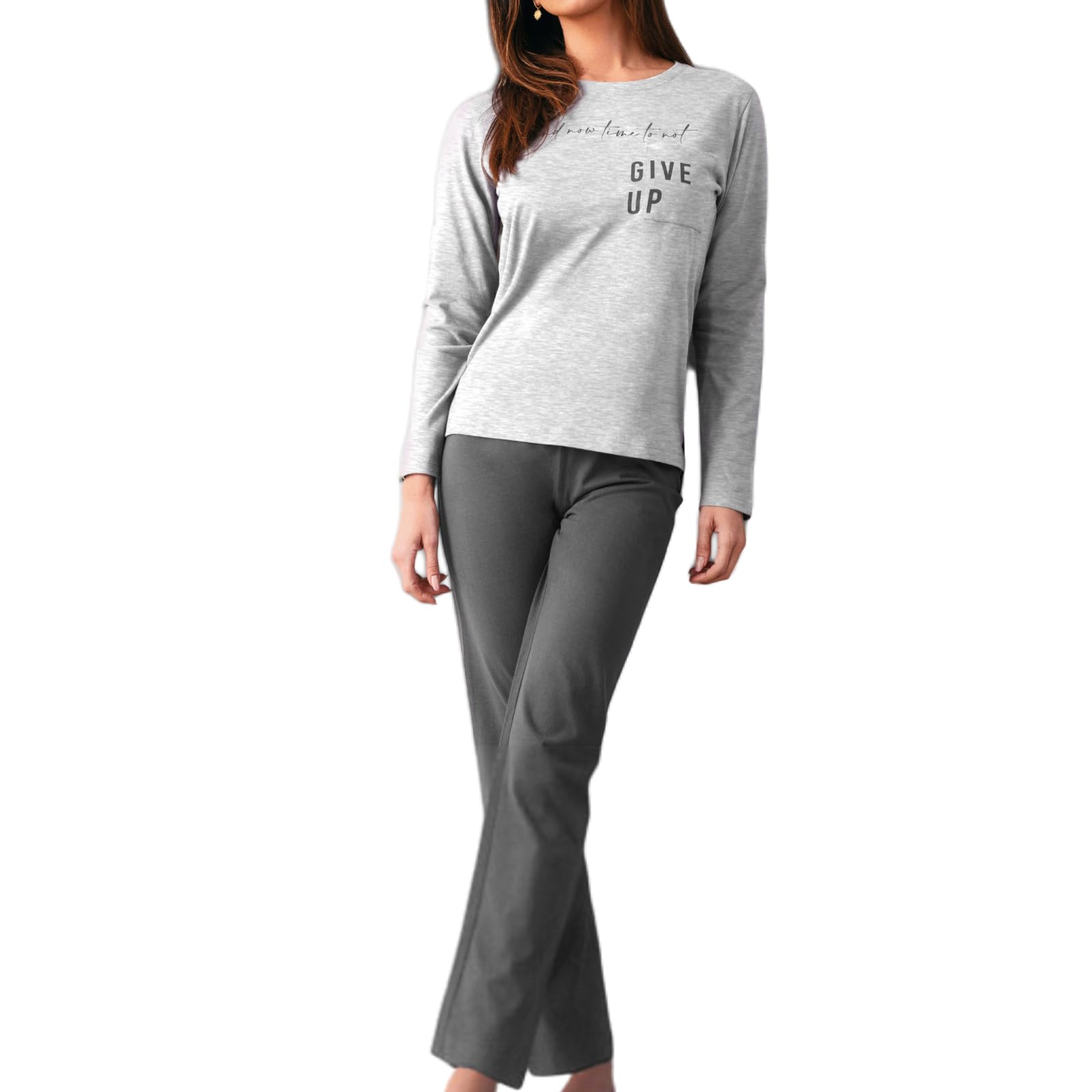Lady C pigiama donna interlock cotone serafino 5 bottoni