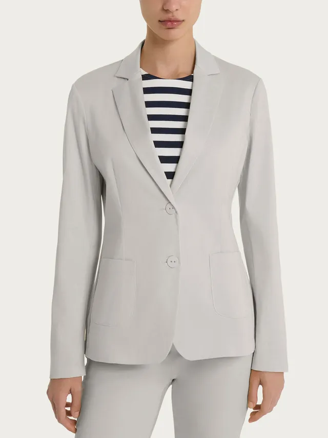 Ragno Satin Power Blazer 2 bottoni Dawn Blue