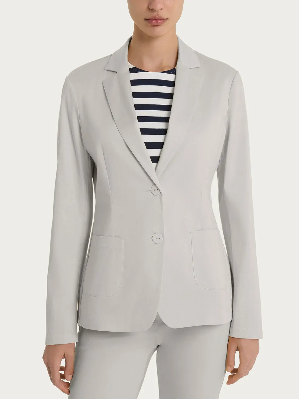 Ragno Satin Power Blazer 2 bottoni Dawn Blue