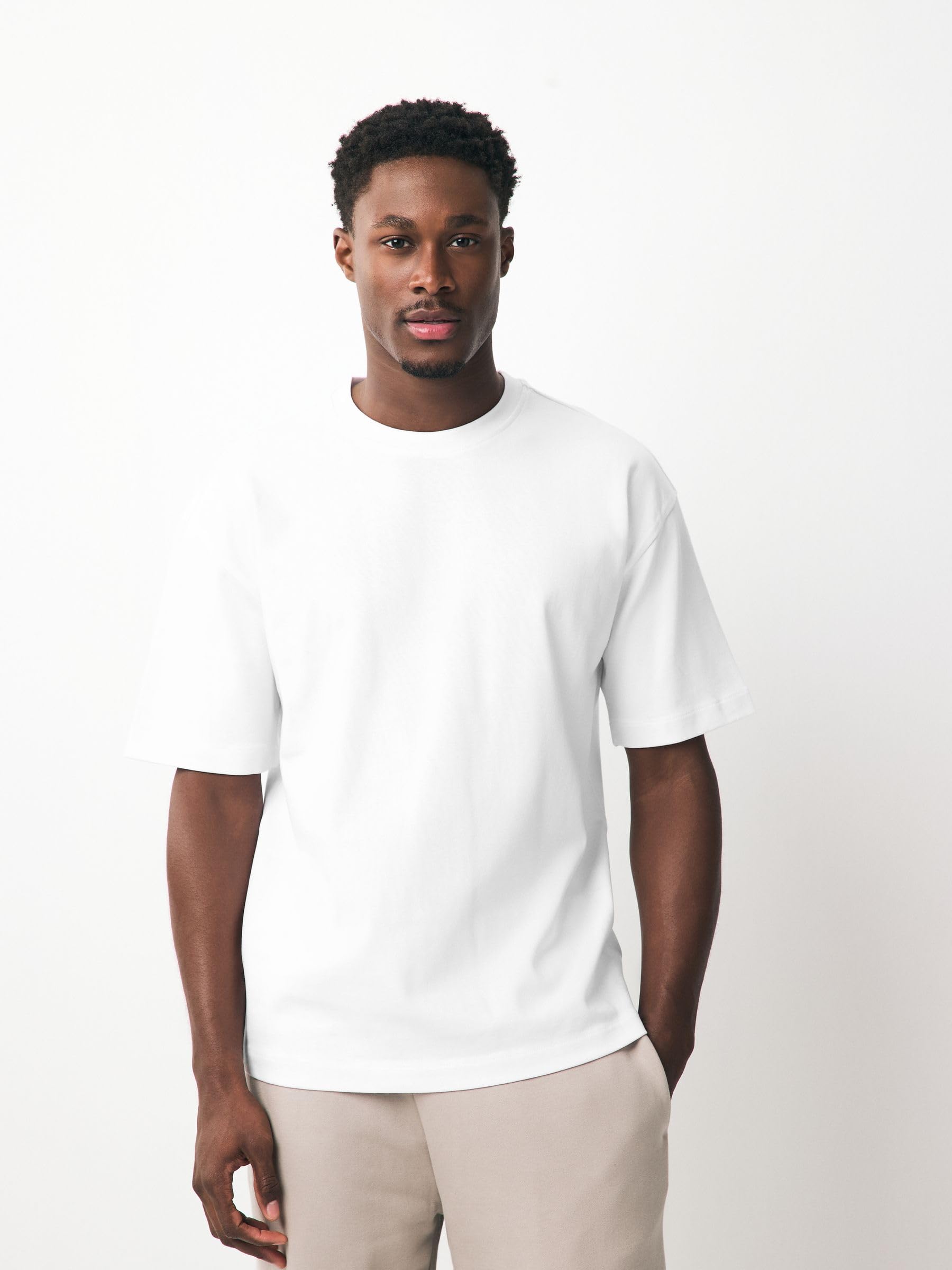 Next T-shirt Uomo 100% Cotone Confezione 5 Pezzi Taglia L