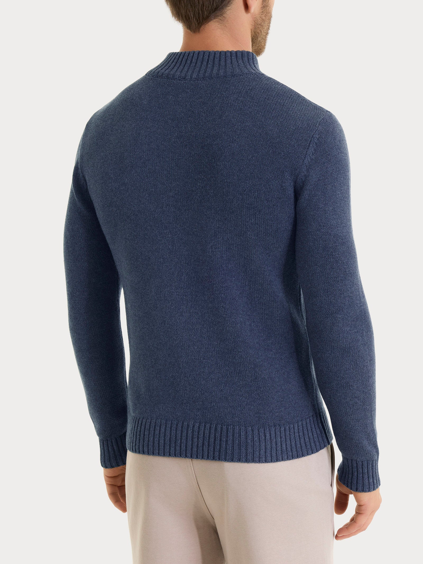 Ragno Winter Cotton Lupetto Uomo Avio con Zip Cotone