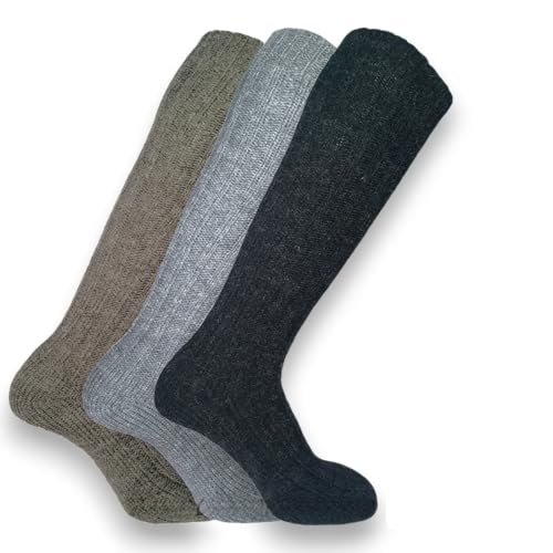 Lady C calzini lunghi lana e alpaca unisex caldi