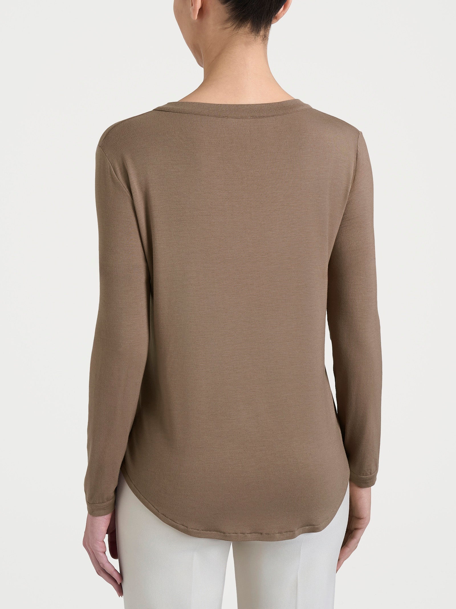 Ragno Eco Viscosa Maglietta Manica Lunga Pine Bark soft