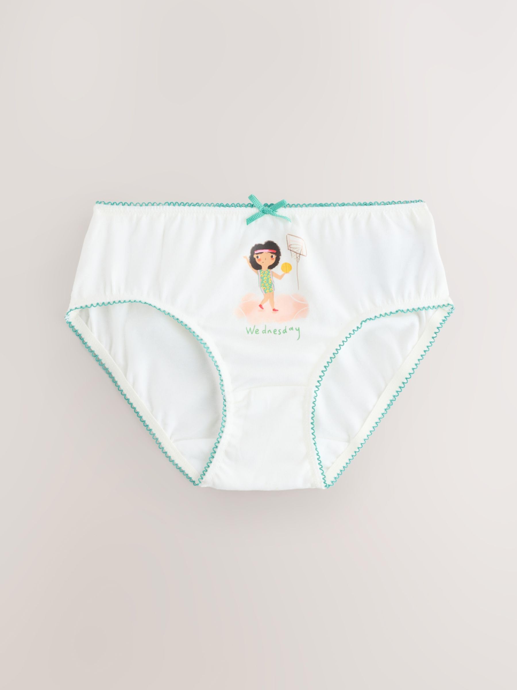 Next Slip Bambina Cotone Confezione 7 Pezzi Cotone