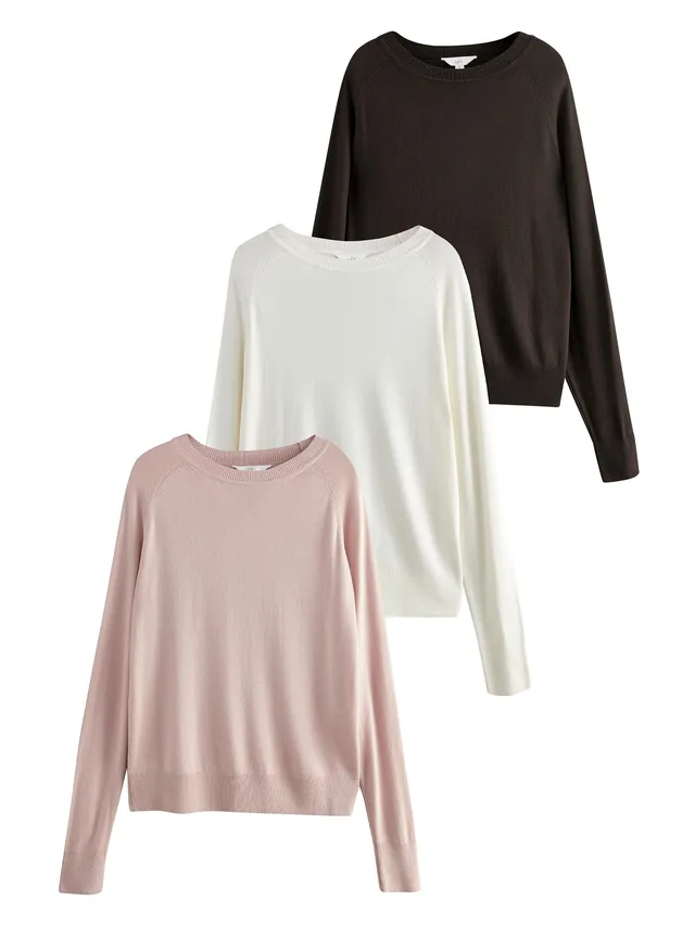 Geo Next The Set Girocollo Maglia 3 Pezzi Sottile Leggera