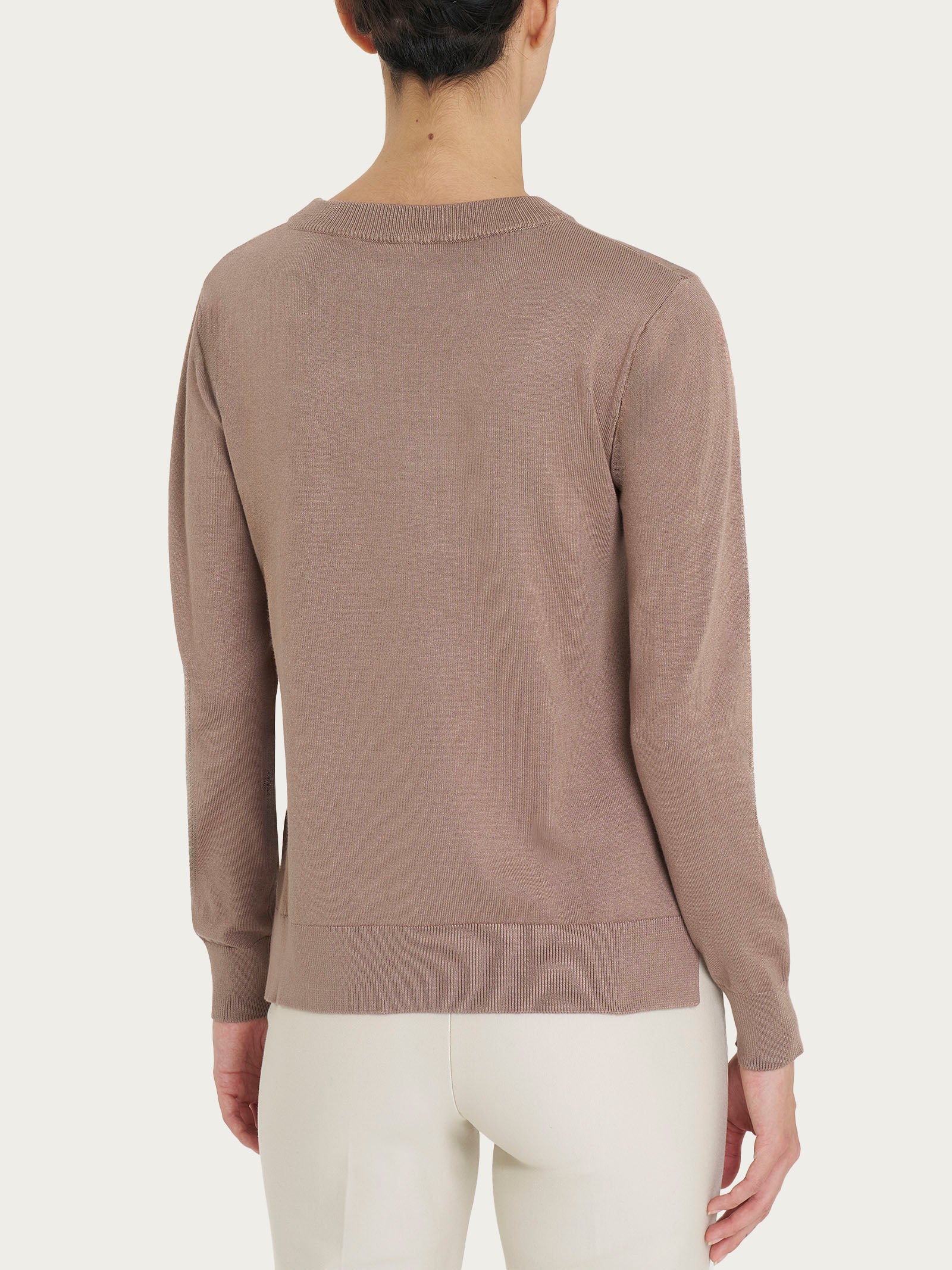Ragno Four Seasons maglia girocollo Pine Bark misto viscosa