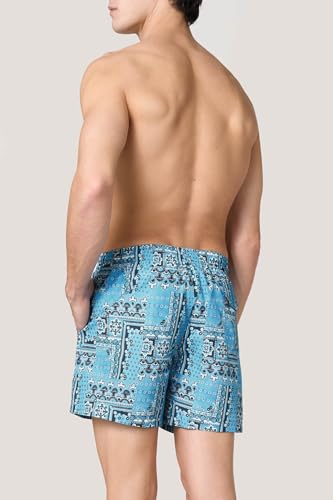 Goldenpoint Bandana costume boxer uomo azzurro nero