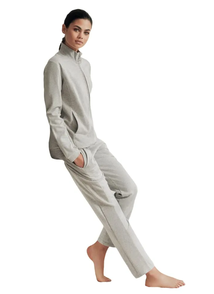 Jadea tuta felpa cotone fullzip con pantaloni tasche