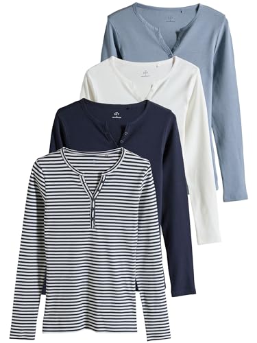 Geo Next The Set Maglia Serafino Donna 4 Pezzi Maniche Lunghe