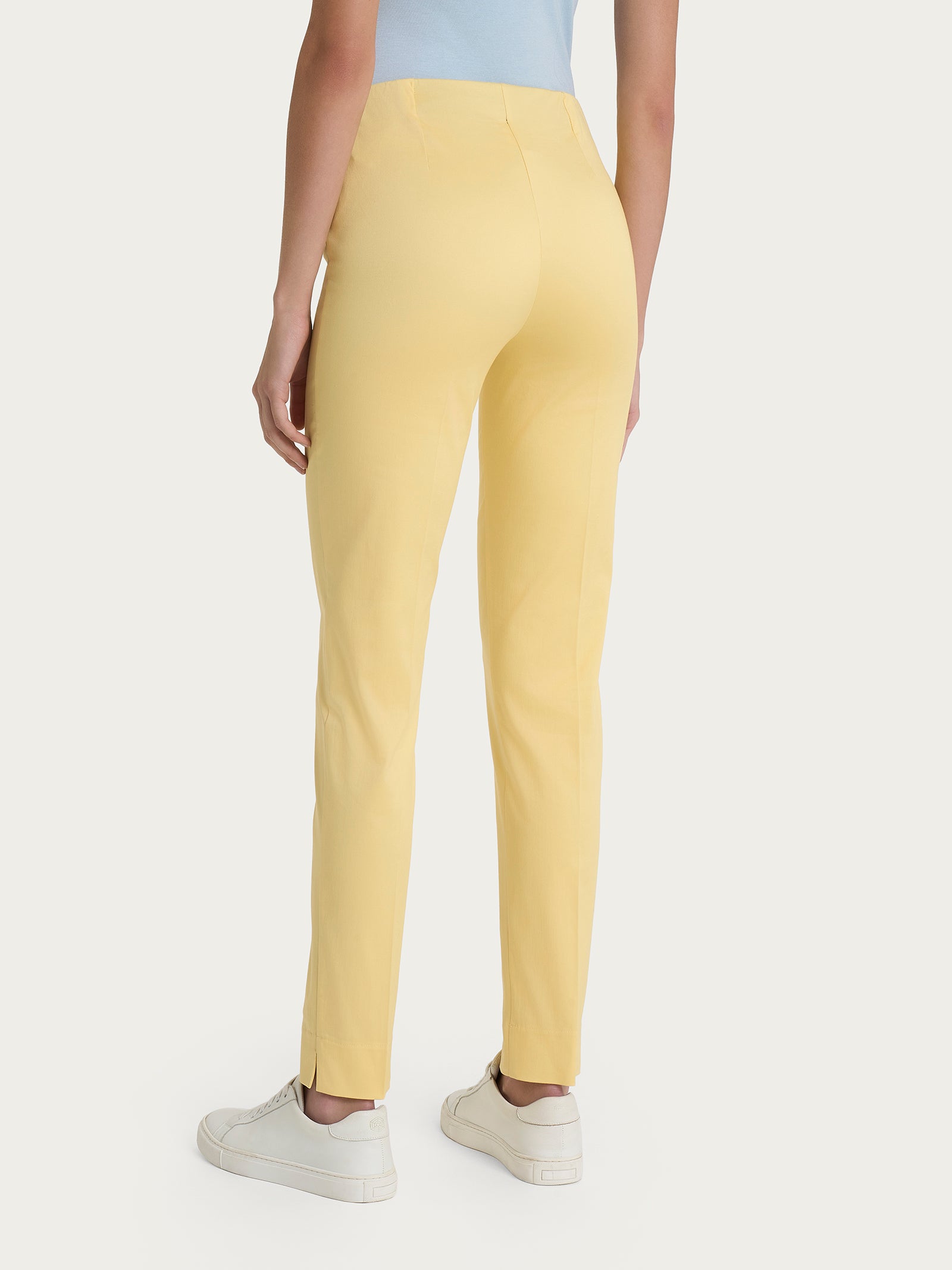 Ragno Satin Power pantalone sigaretta Pale Banana skinny