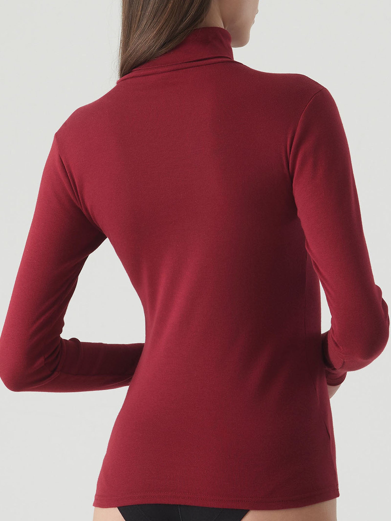Ragno Thermo Cotton dolcevita maglia granata cotone