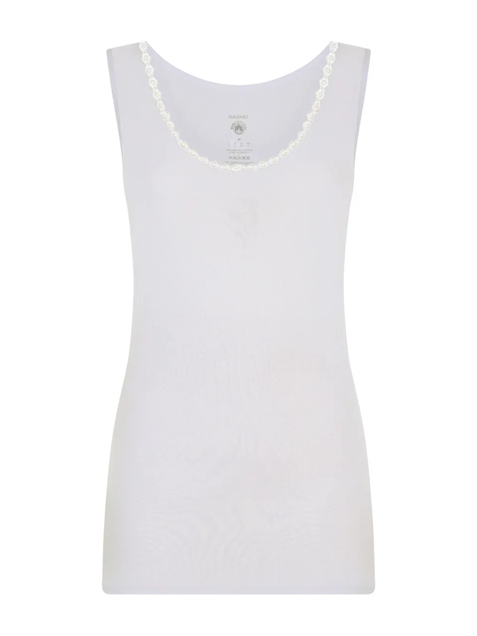 Ragno 100% Cotone Canottiera donna bianco puro cotone