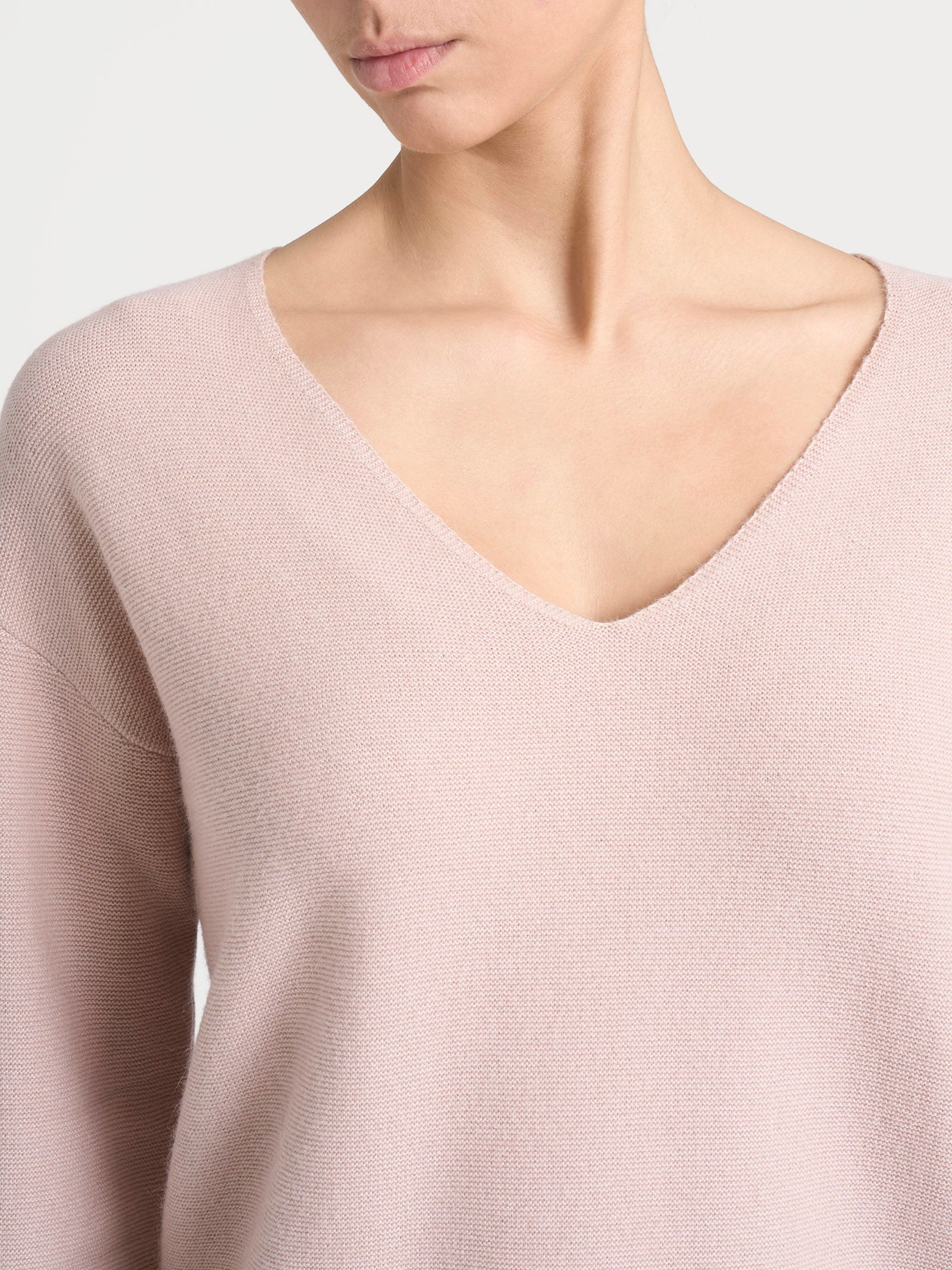 Ragno Natural Soft Maglia Scollo V Donna Cameo Rose Boxy