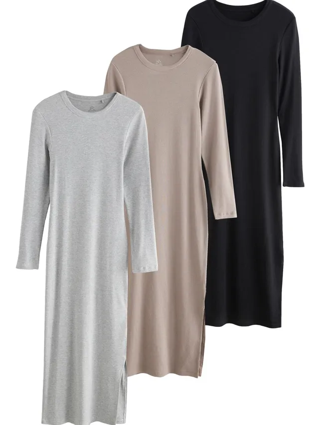 Geo Next The Set Abiti Aderenti Coste abito donna 3 pezzi midi