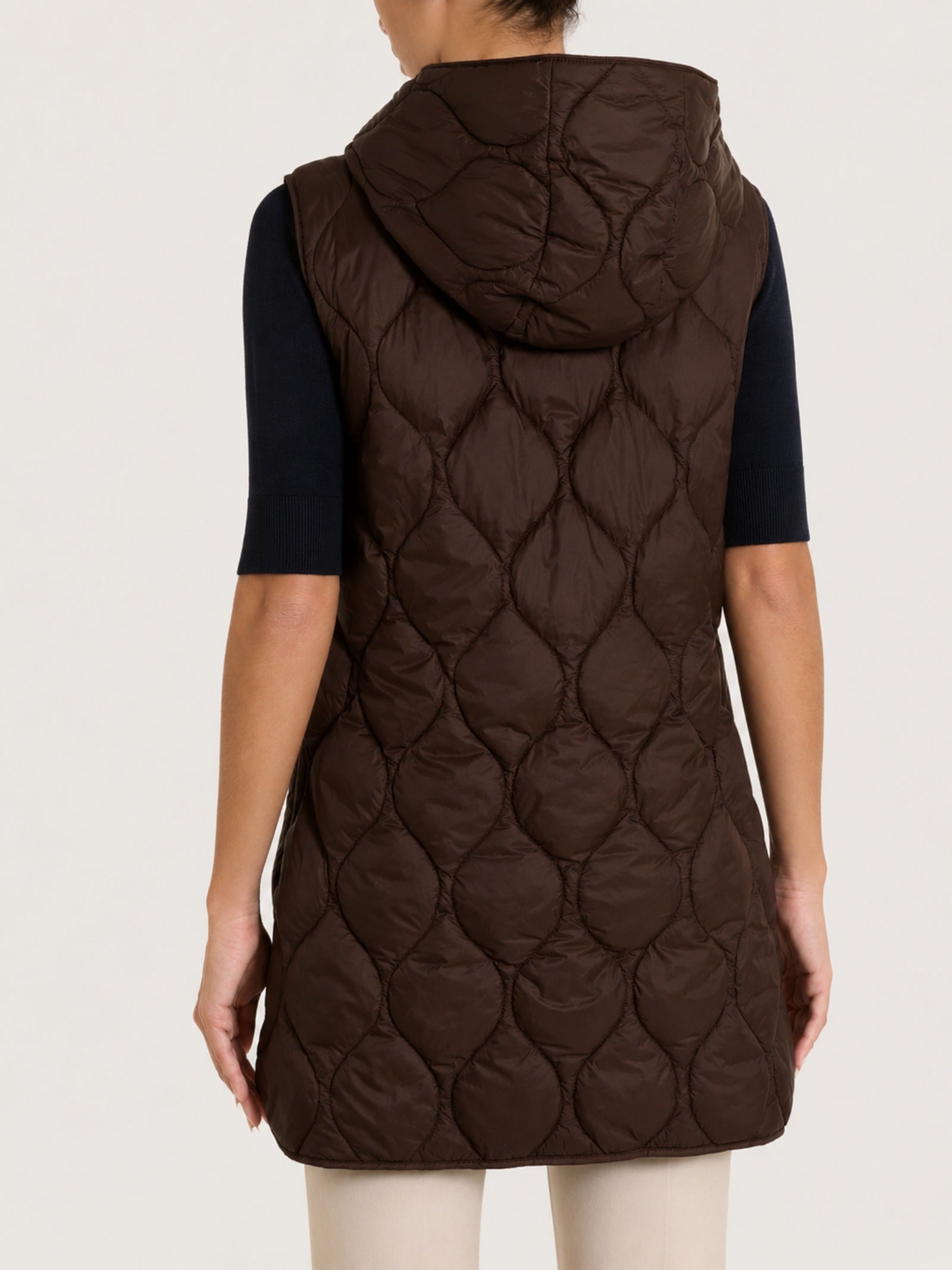 Ragno Onion Quilt Piumino Smanicato Donna Chocolate Torte